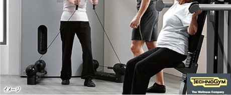 最新マシン「キネシス」で、楽しくエクササイズ。